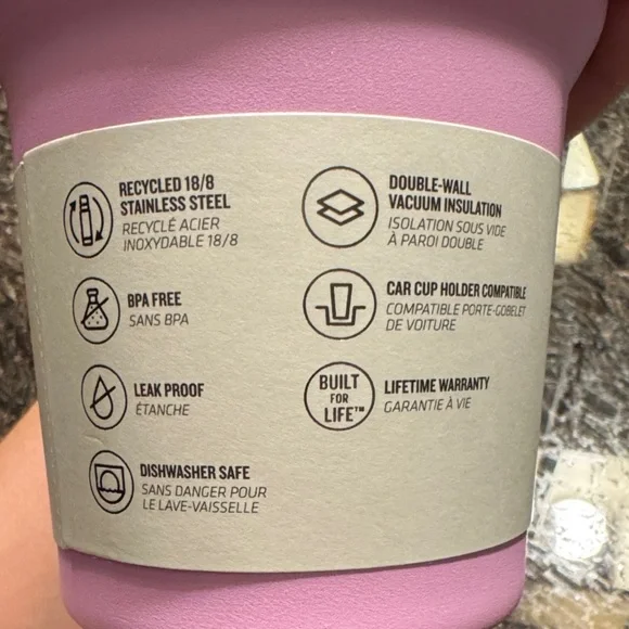 Stanley The Flip Straw Quencher Protour Tumbler- 30oz. Soft Orchid color - Picture 6 of 7